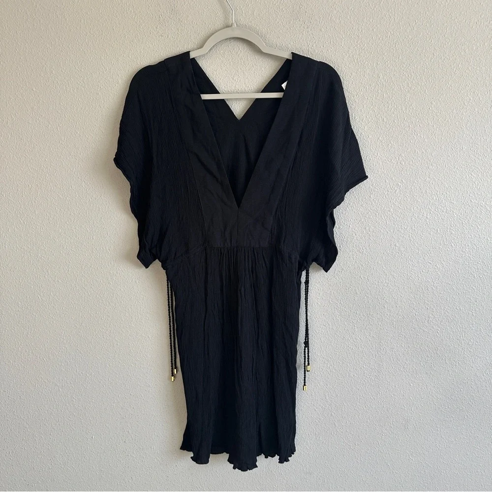 Lauren Ralph Lauren Black Swim Coverup Dress Small